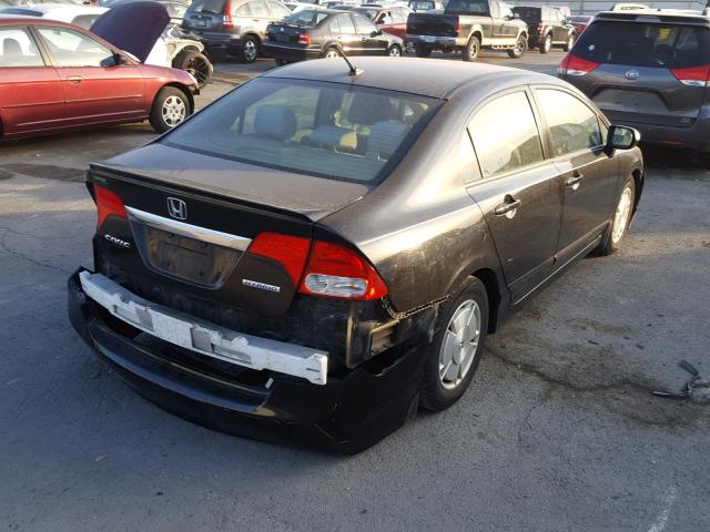 JHMFA36259S017555 - 2009 HONDA CIVIC HYBR 黑色 照片 4