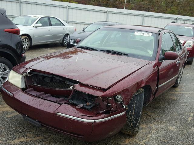 2MEFM74W24X676820 - 2004 MERCURY GRAND MARQ BURGUNDY photo 2