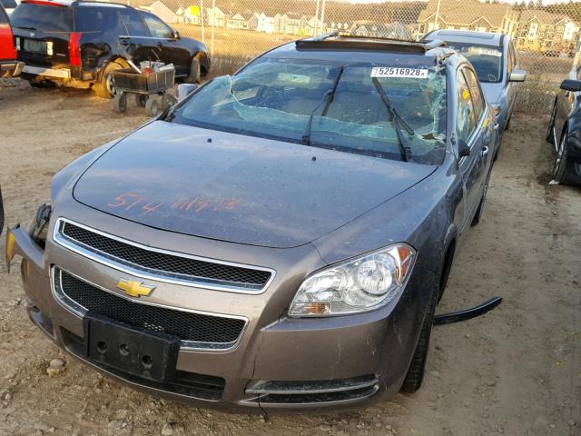 1G1ZD5E05CF219662 - 2012 CHEVROLET MALIBU 2LT BROWN photo 2