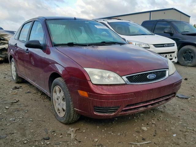 1FAFP34N77W253973 - 2007 FORD FOCUS ZX4 MAROON photo 1