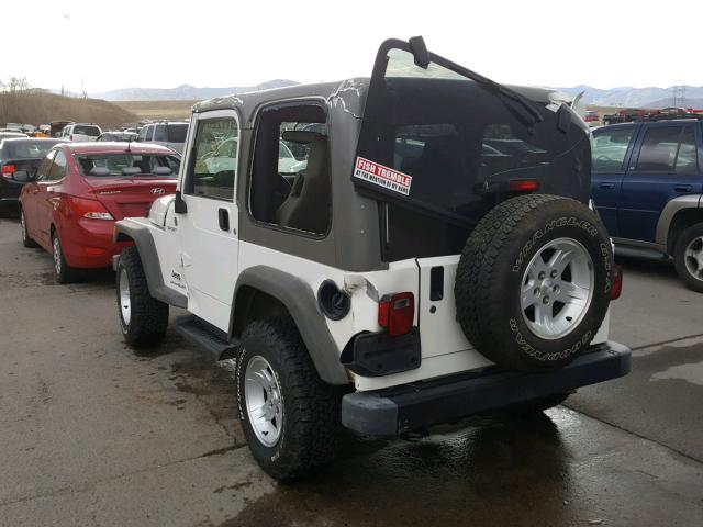 1J4FA49S16P782855 - 2006 JEEP WRANGLER / WHITE photo 3