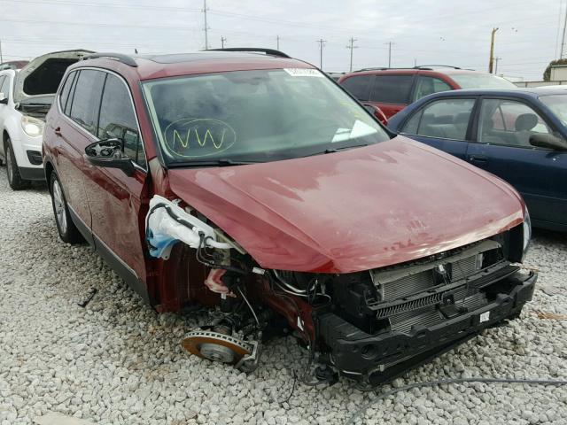 3VV3B7AX9JM143606 - 2018 VOLKSWAGEN TIGUAN SE RED photo 1