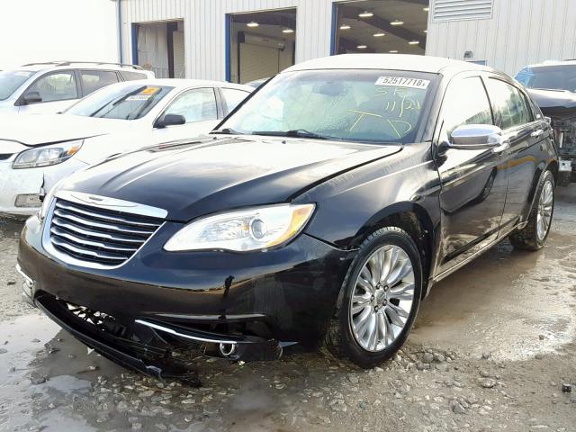 1C3CCBCB5CN187907 - 2012 CHRYSLER 200 LIMITE BLACK photo 2