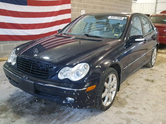 WDBRF84J93F427233 - 2003 MERCEDES-BENZ C 320 4MAT BLUE photo 2