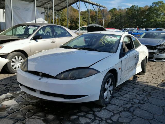 1ZWFT61L1Y5629058 - 2000 MERCURY COUGAR V6 WHITE photo 2