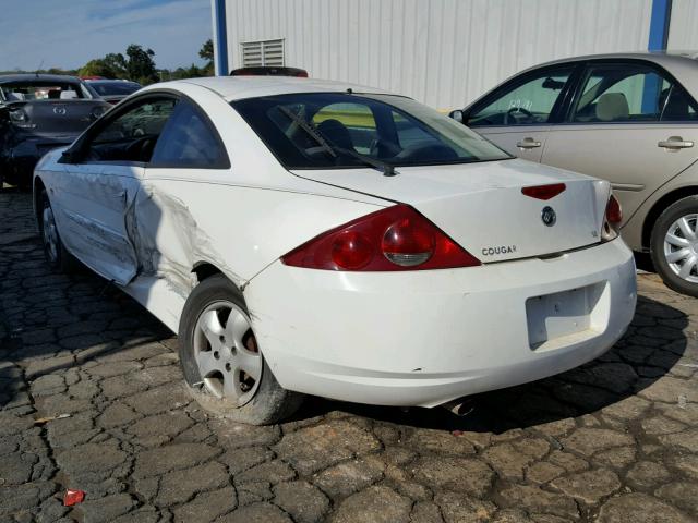 1ZWFT61L1Y5629058 - 2000 MERCURY COUGAR V6 WHITE photo 3