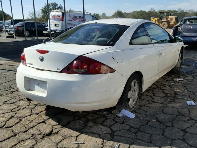 1ZWFT61L1Y5629058 - 2000 MERCURY COUGAR V6 WHITE photo 4