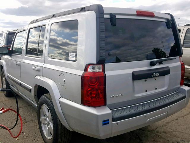 1J8HG48K47C521042 - 2007 JEEP COMMANDER ვერცხლისფერი ფოტო 3