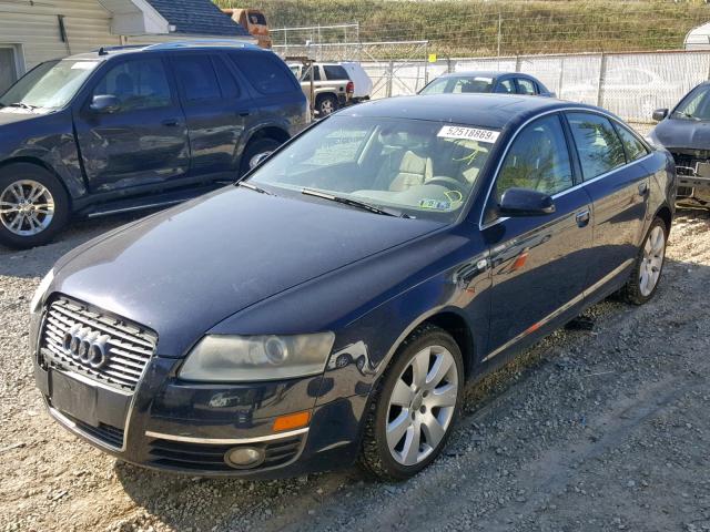 WAUDH74F76N084750 - 2006 AUDI A6 3.2 QUA BLUE photo 2