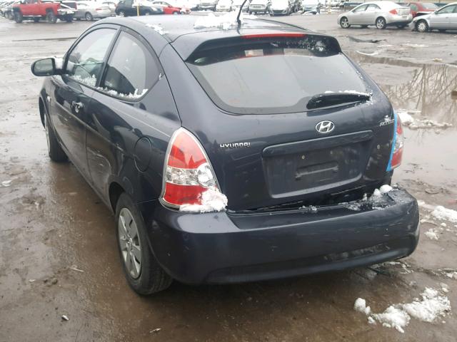 KMHCM3AC6BU189157 - 2011 HYUNDAI ACCENT GL GRAY photo 3