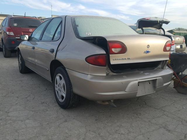 1G1JF524027347539 - 2002 CHEVROLET CAVALIER L BLUE photo 3