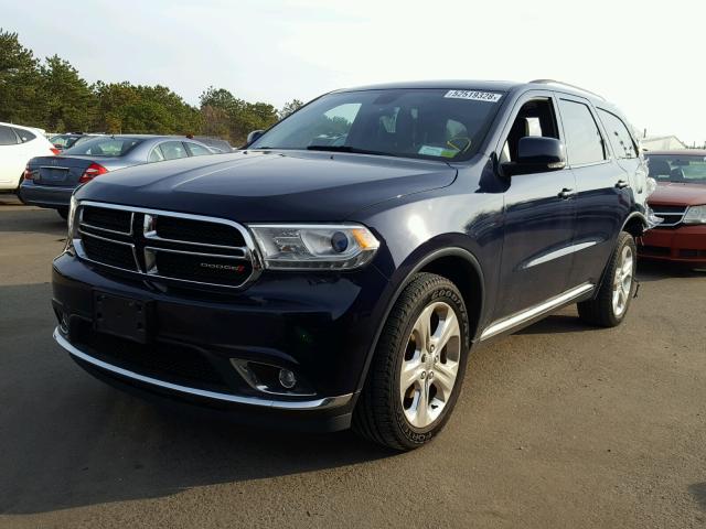 1C4RDJDG5EC532889 - 2014 DODGE DURANGO LI BLUE photo 2