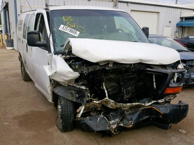 1GTHG35C191118455 - 2009 GMC SAVANA G35 WHITE photo 1