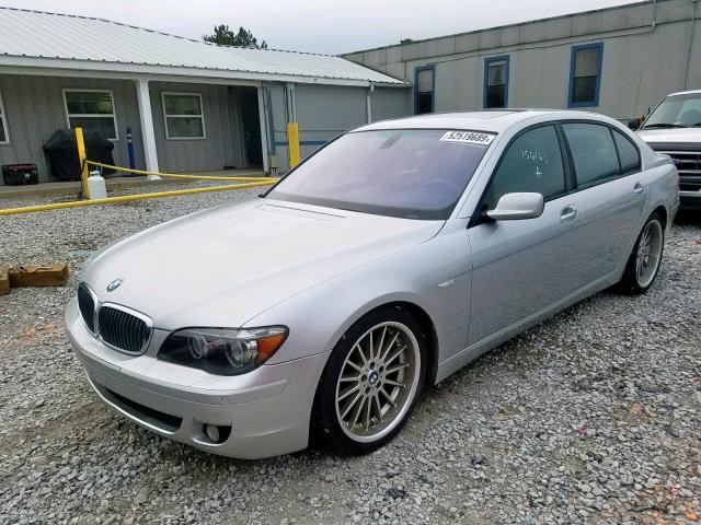 WBAHN83567DT70539 - 2007 BMW 750 SILVER photo 2