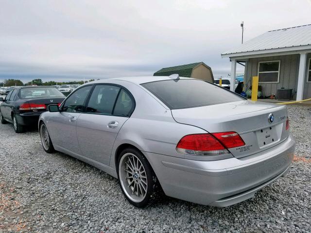 WBAHN83567DT70539 - 2007 BMW 750 SILVER photo 3