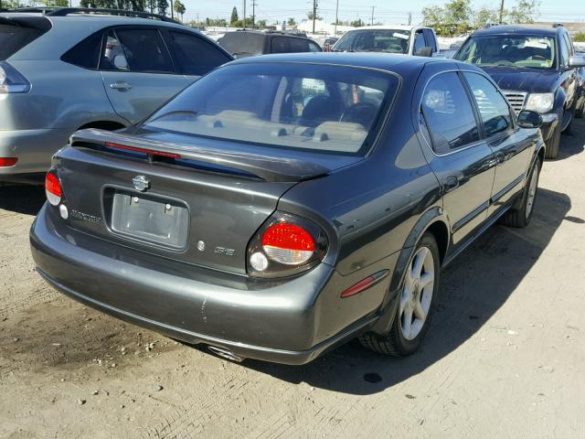 JN1CA31DX1T627658 - 2001 NISSAN MAXIMA GXE GRAY photo 4