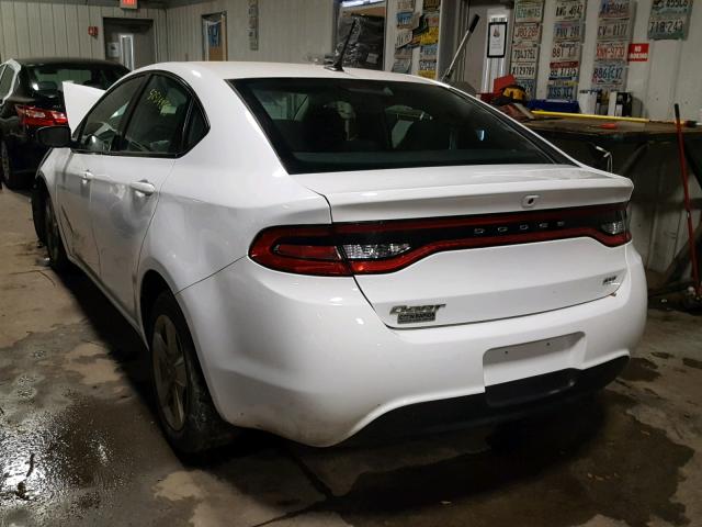 1C3CDFBB9FD364443 - 2015 DODGE DART SXT WHITE photo 3