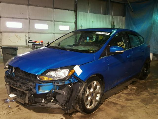 1FAHP3N24CL434778 - 2012 FORD FOCUS TITA BLUE photo 2