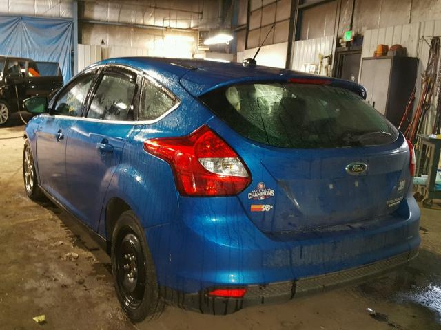 1FAHP3N24CL434778 - 2012 FORD FOCUS TITA BLUE photo 3