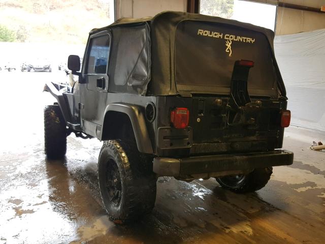 1J4FA39S24P724096 - 2004 JEEP WRANGLER X BLACK photo 3