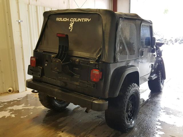 1J4FA39S24P724096 - 2004 JEEP WRANGLER X BLACK photo 4