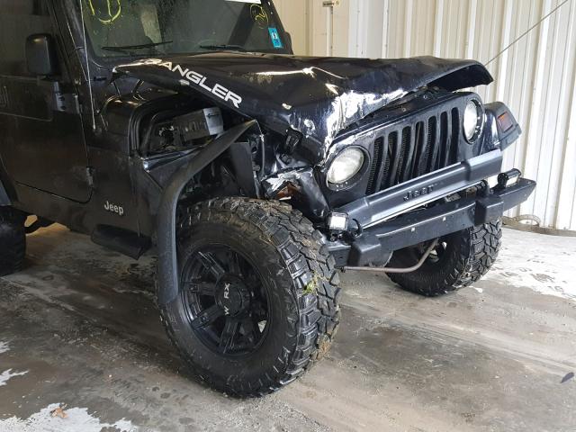 1J4FA39S24P724096 - 2004 JEEP WRANGLER X BLACK photo 9