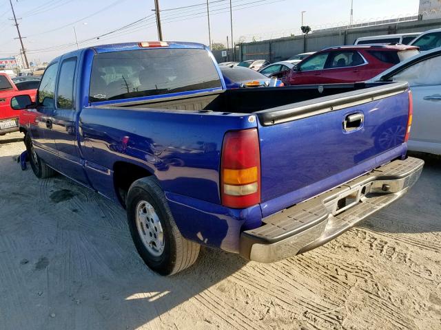 2GCEC19TX21233861 - 2002 CHEVROLET SILVERADO BLUE photo 3