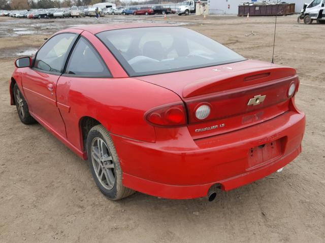 1G1JH12FX47210499 - 2004 CHEVROLET CAVALIER L RED photo 3