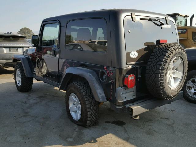 1J4FA64S95P368787 - 2005 JEEP WRANGLER / BLACK photo 3