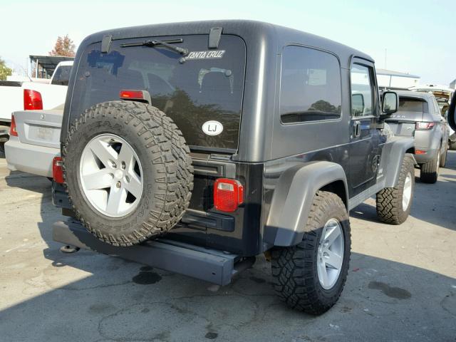 1J4FA64S95P368787 - 2005 JEEP WRANGLER / BLACK photo 4