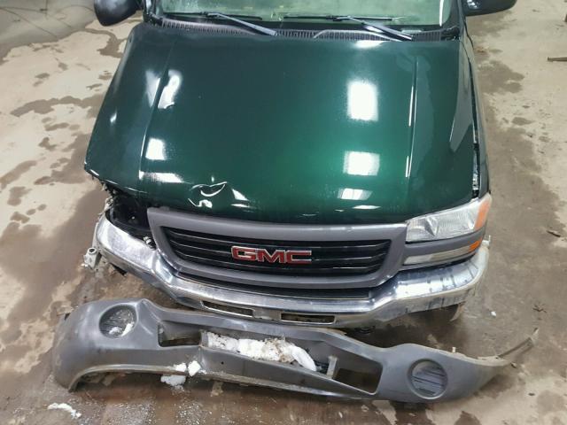 1GTEK14TX4Z294308 - 2004 GMC NEW SIERRA GREEN photo 7