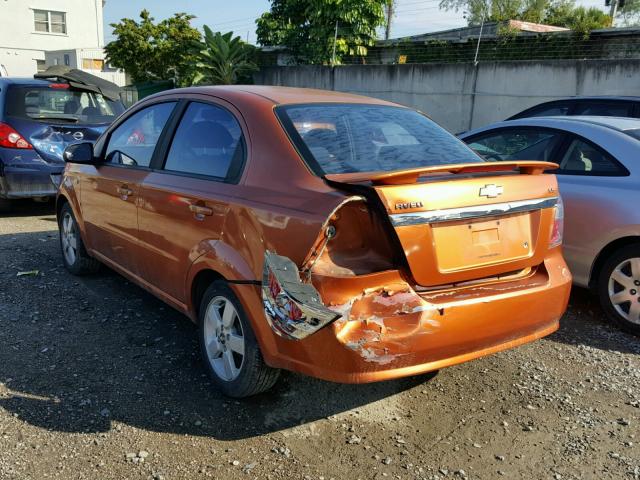 KL1TD56698B066631 - 2008 CHEVROLET AVEO BASE Narıncı foto 3