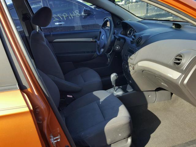 KL1TD56698B066631 - 2008 CHEVROLET AVEO BASE Narıncı foto 5