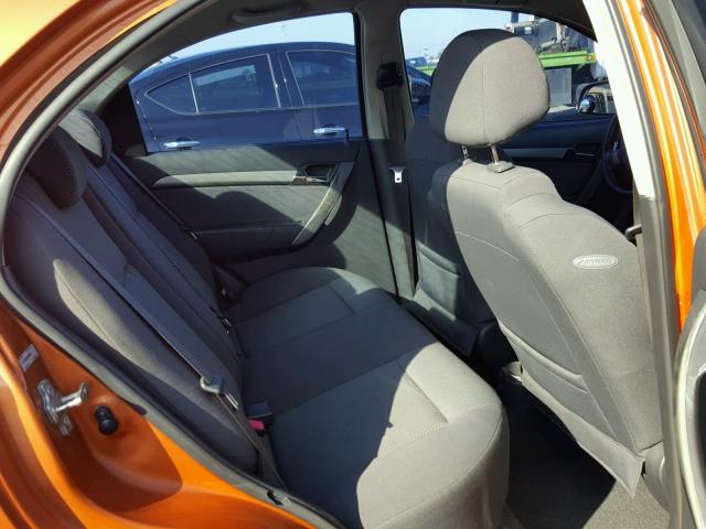 KL1TD56698B066631 - 2008 CHEVROLET AVEO BASE Narıncı foto 6