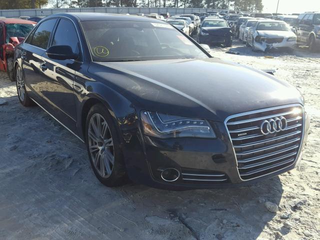 WAUR2AFD1EN003143 - 2014 AUDI A8 L QUATT BLUE photo 1