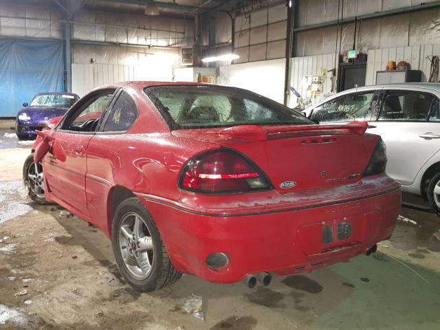 1G2NW12E21M678282 - 2001 PONTIAC GRAND AM G RED photo 3