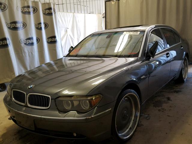 WBAGN63555DS59378 - 2005 BMW 745 LI GRAY photo 2