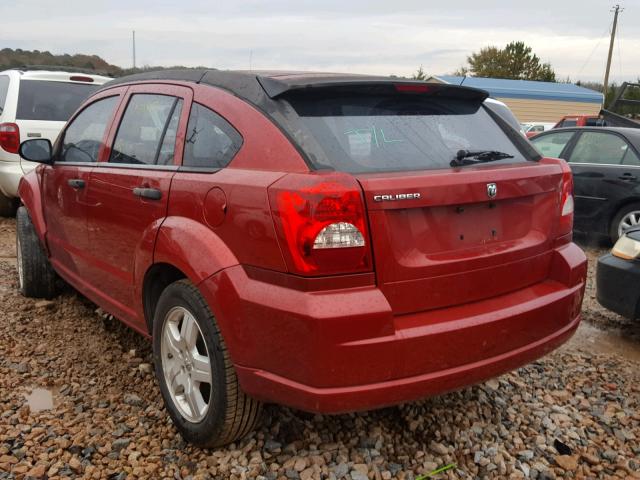 1B3HB28C38D784624 - 2008 DODGE CALIBER RED photo 3