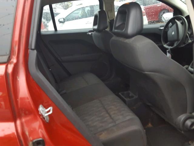 1B3HB28C38D784624 - 2008 DODGE CALIBER RED photo 6