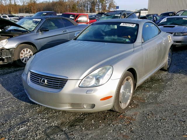 JTHFN48Y130037560 - 2003 LEXUS SC 430 SILVER photo 2