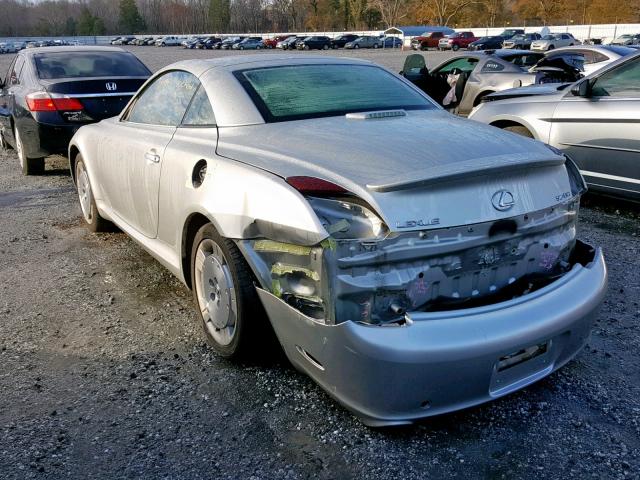 JTHFN48Y130037560 - 2003 LEXUS SC 430 SILVER photo 3