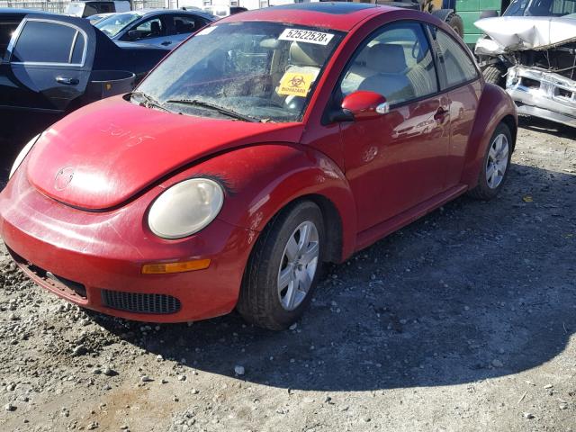 3VWRW31C57M501308 - 2007 VOLKSWAGEN NEW BEETLE RED photo 2