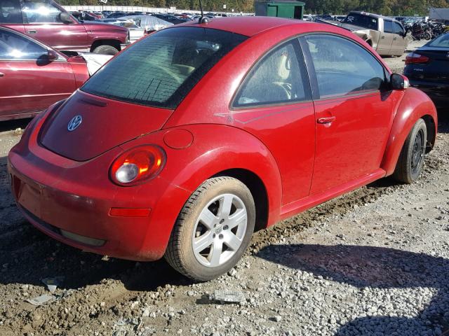 3VWRW31C57M501308 - 2007 VOLKSWAGEN NEW BEETLE RED photo 4