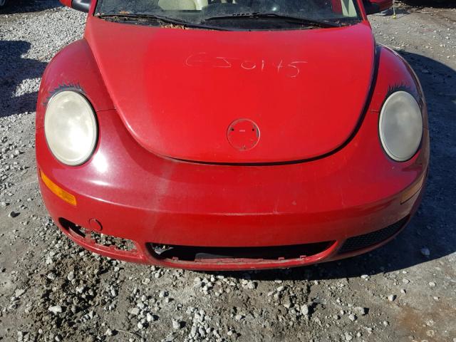 3VWRW31C57M501308 - 2007 VOLKSWAGEN NEW BEETLE RED photo 9