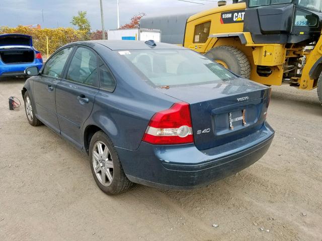 YV1MS382X72307994 - 2007 VOLVO S40 2.4I BLUE photo 3