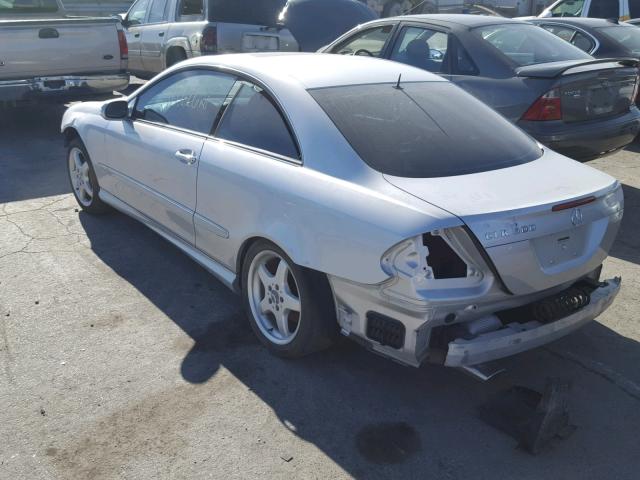 WDBTJ75J74F082850 - 2004 MERCEDES-BENZ CLK 500 SILVER photo 3