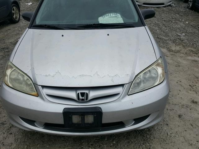 1HGES16314L004703 - 2004 HONDA CIVIC DX V GRAY photo 9