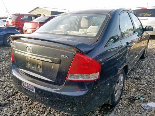 KNAFE121175418858 - 2007 KIA SPECTRA EX BLACK photo 4