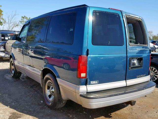 1GNDM19W4VB175230 - 1997 CHEVROLET ASTRO BLUE photo 3