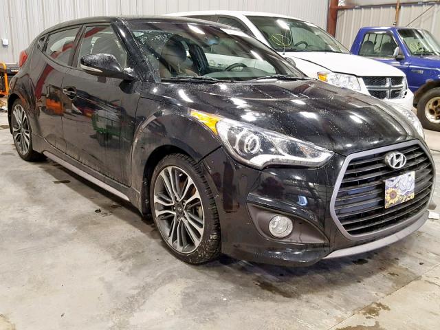 KMHTC6AE9GU250188 - 2016 HYUNDAI VELOSTER T BLACK photo 1